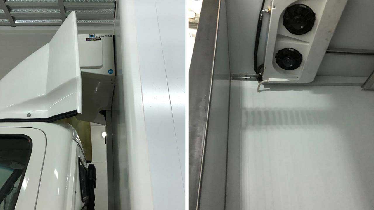 Хундай 78 рефрижератор (холодильник) обтекатель фургон в разрезе